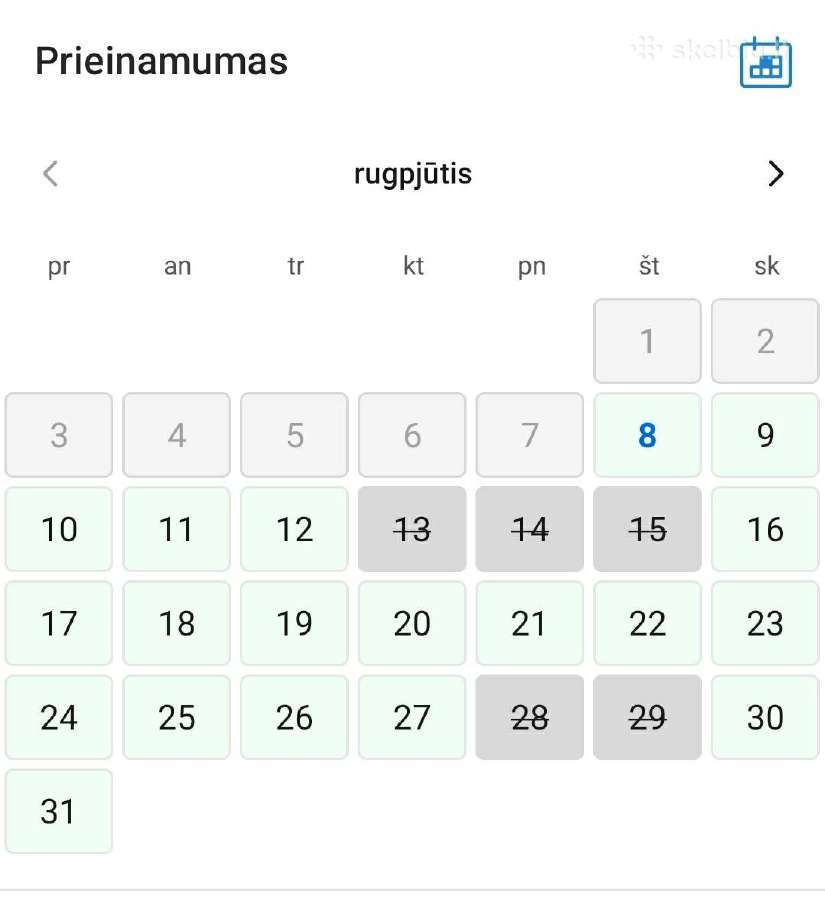 Apartamentai su privačiu baseinu Vydmantuose - nuotraukos Nr. 37