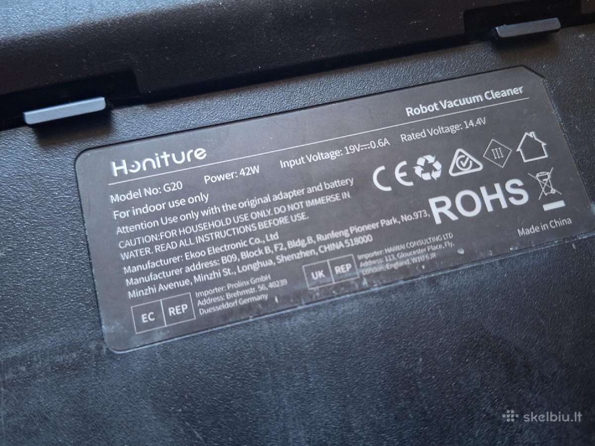 Naudotas robotas siurblys Honiture G20 - nuotraukos Nr. 6