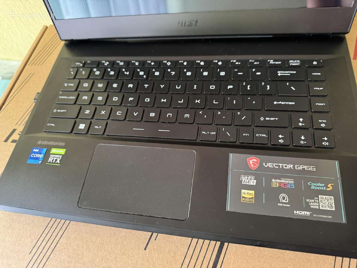 Msi vector Gp66 - nuotraukos Nr. 2