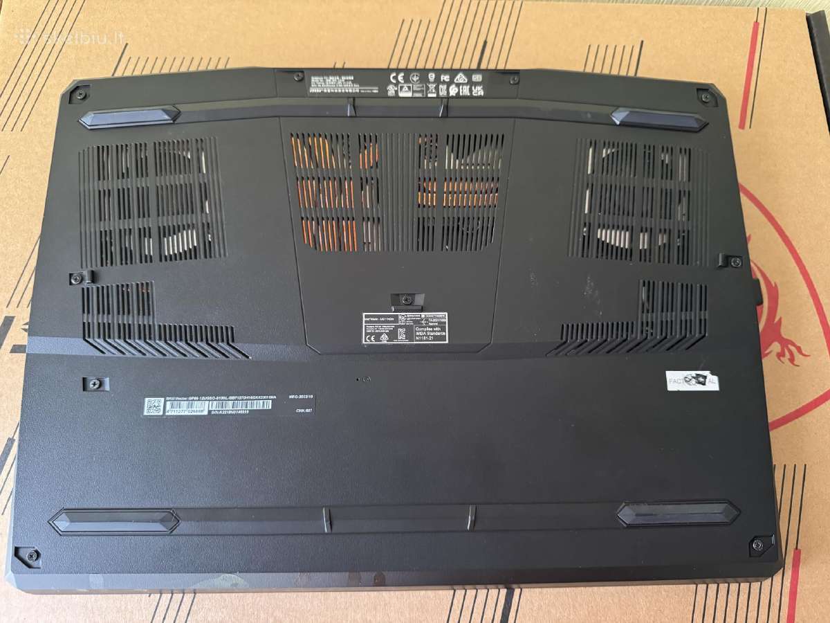Msi vector Gp66 - nuotraukos Nr. 5