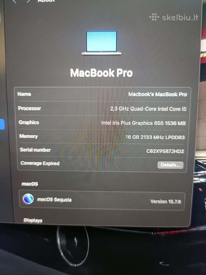 MacBook pro 13 touch bar - nuotraukos Nr. 3