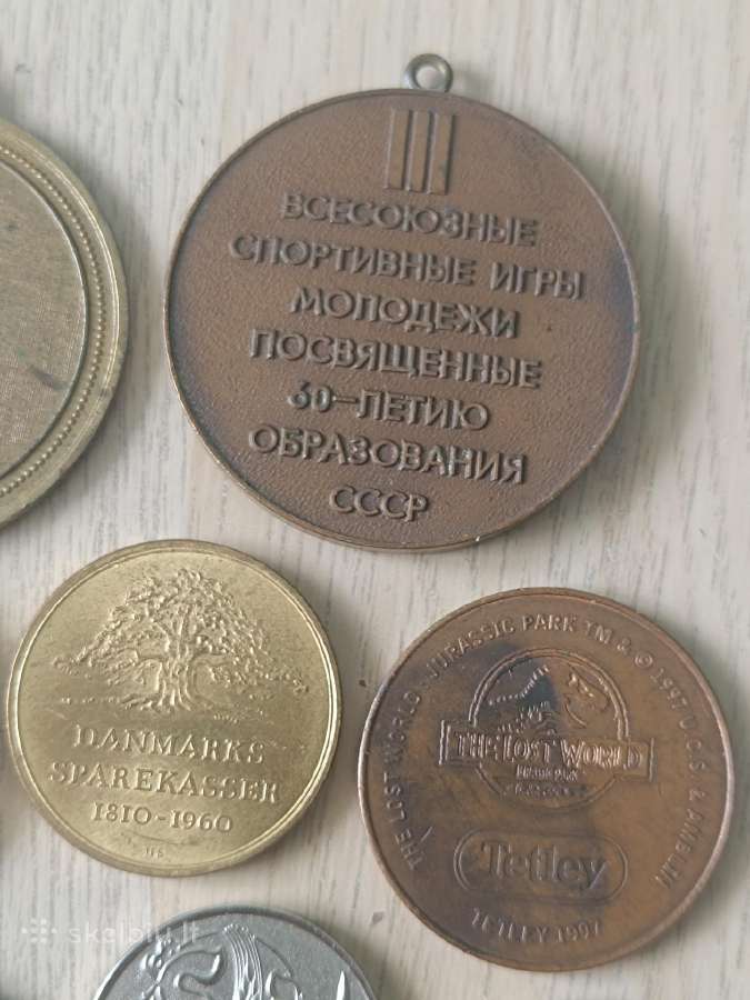 Įvairūs medaliai ir žetonai - nuotraukos Nr. 10