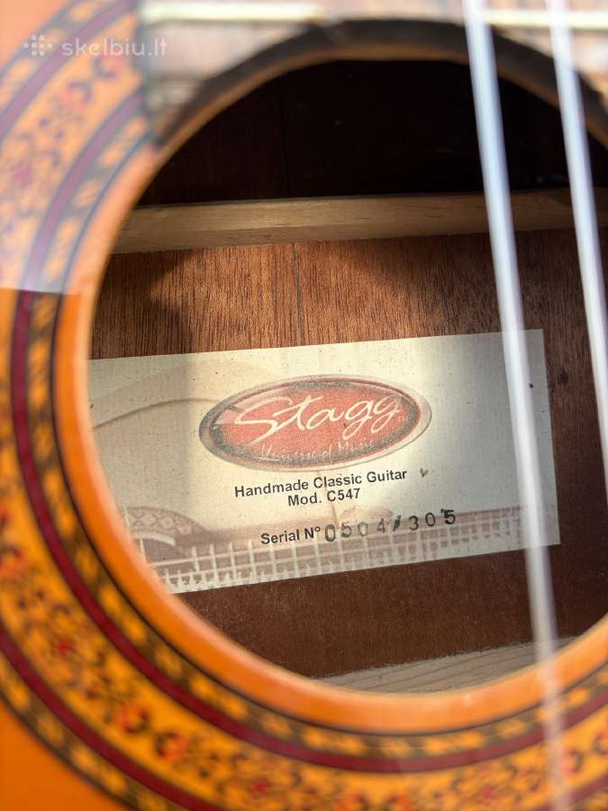 Klasikinė gitara stagg c547 - nuotraukos Nr. 2