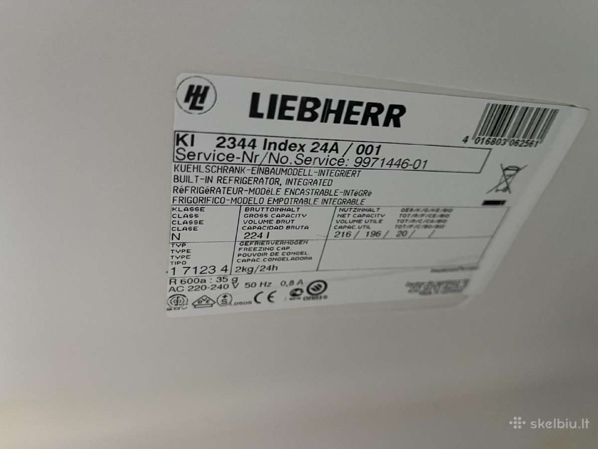 Liebherr naudoto šaldytuvo dalys - nuotraukos Nr. 25