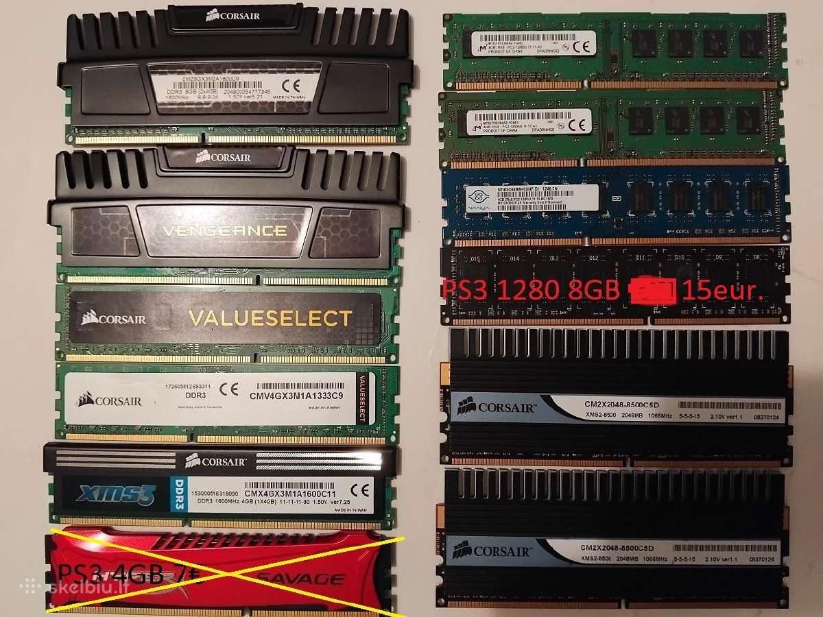 Ddr4/3/2 po 1gb - nuotraukos Nr. 4