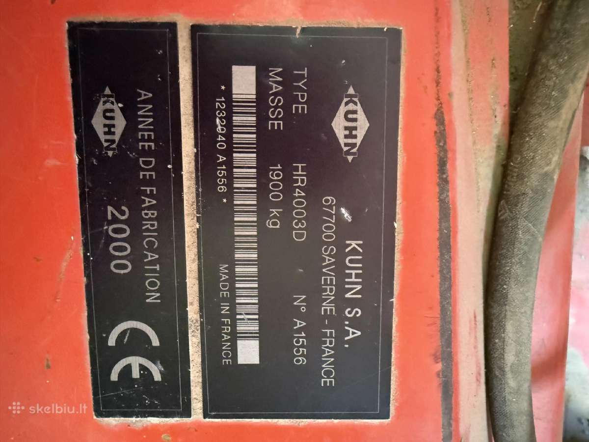 Grūdų sėjamoji su freza Kuhn Hr4003d - nuotraukos Nr. 3