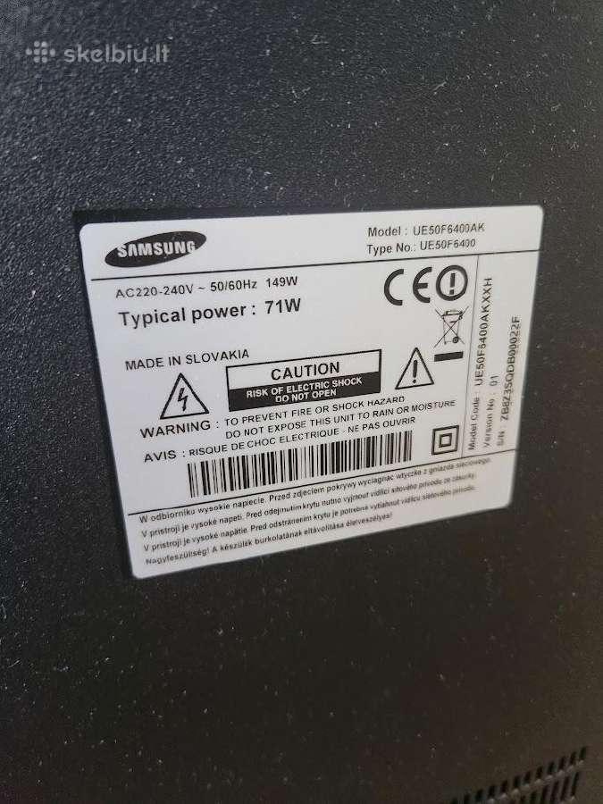 Samsung televizorius Ue50f6400ak Neveikiantis - nuotraukos Nr. 6