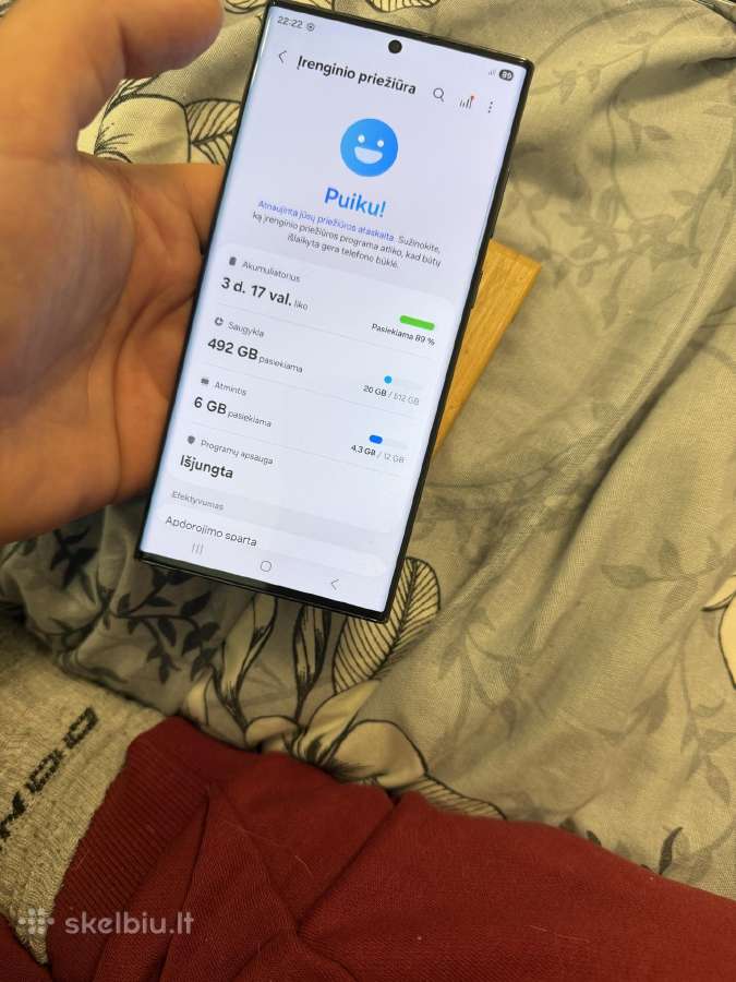 Samsung galaxy s22 ultra 512 GB - nuotraukos Nr. 7