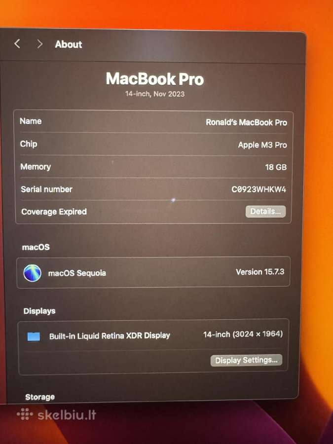 Apple MacBook Pro 14 - nuotraukos Nr. 8