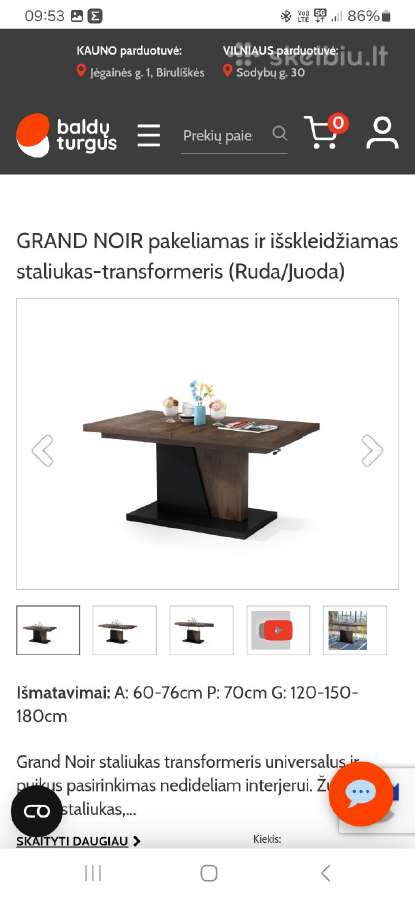 Stalas transformeris - nuotraukos Nr. 2