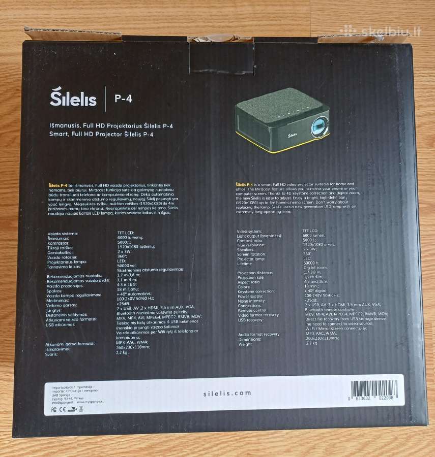 Projektorius Šilelis P4 - nuotraukos Nr. 5