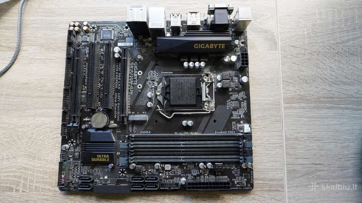 Gigabyte Ga-b250m-d3h pagrindinė plokštė (Lga1151) - nuotraukos Nr. 2