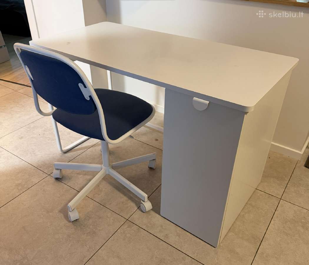 Ikea rašomasis stalas ir kėdė su ratukais - nuotraukos Nr. 2