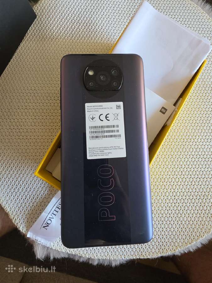 Xiaomi poco x3 pro phantom black 6gb RAM 128gb - nuotraukos Nr. 3