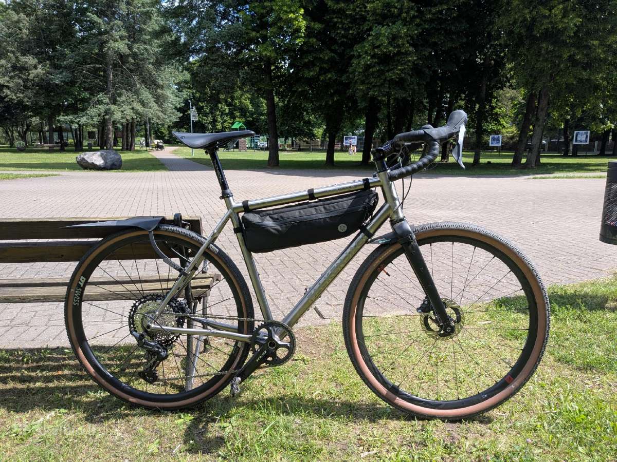 Falkenjagd gravel titaninis rėmas su carbon šake - nuotraukos Nr. 9