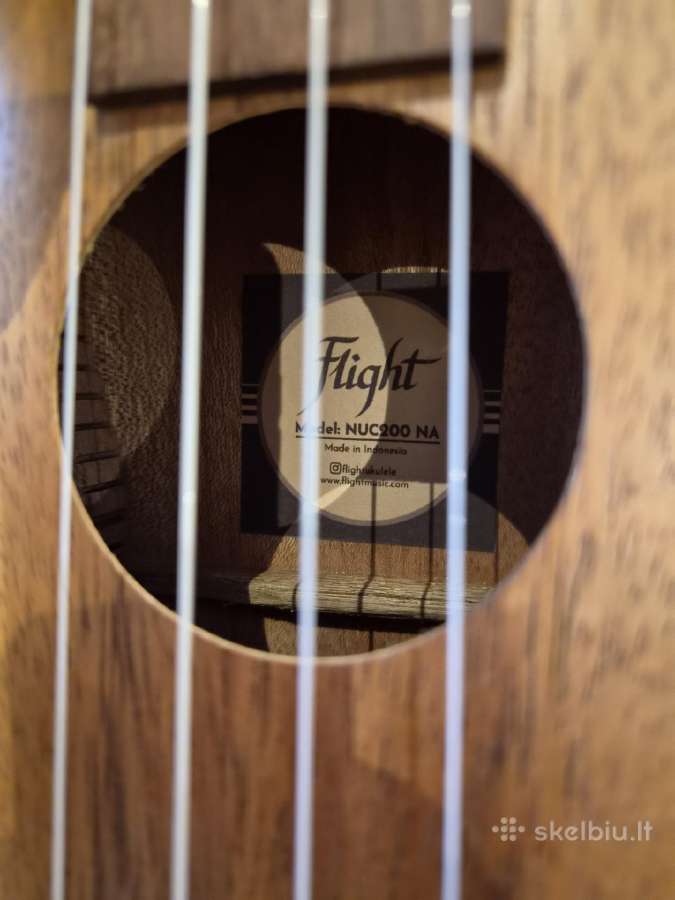 Koncertinė ukulėlė Flight Nuc200 Na + tiuneris - nuotraukos Nr. 3