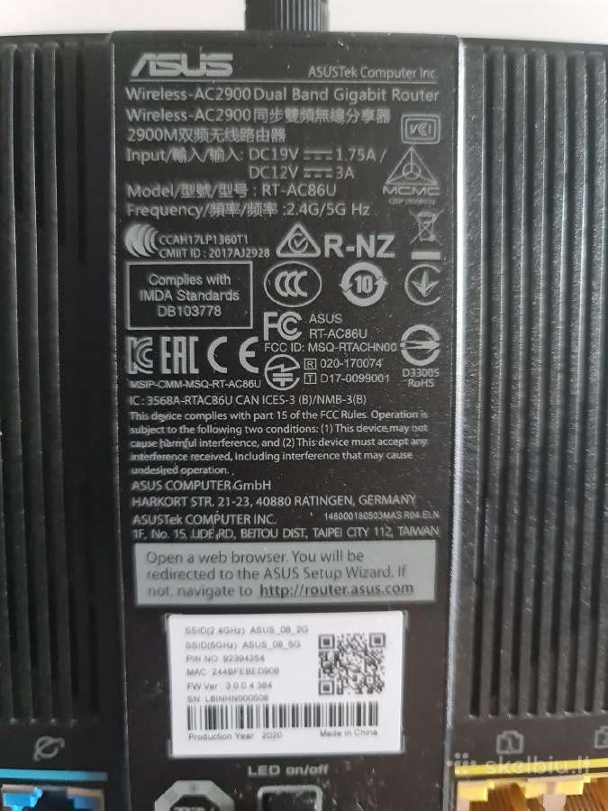 Asus Rt-ac86u - nuotraukos Nr. 3