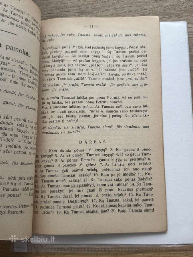 Vadovėlis Lietuvių kalbos pasimokyti 1920 m. - nuotraukos Nr. 4