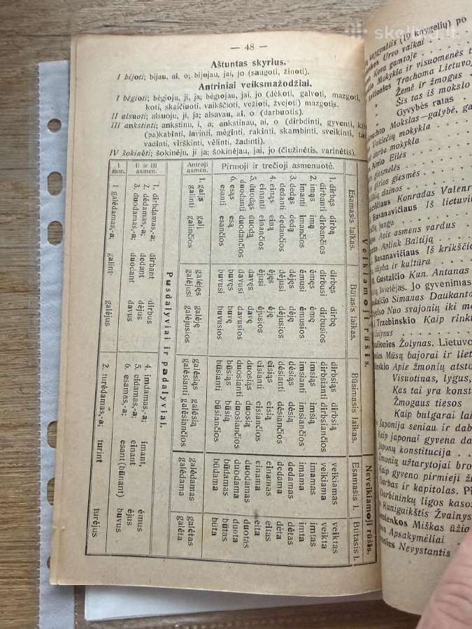 Vadovėlis Lietuvių kalbos pasimokyti 1920 m. - nuotraukos Nr. 5