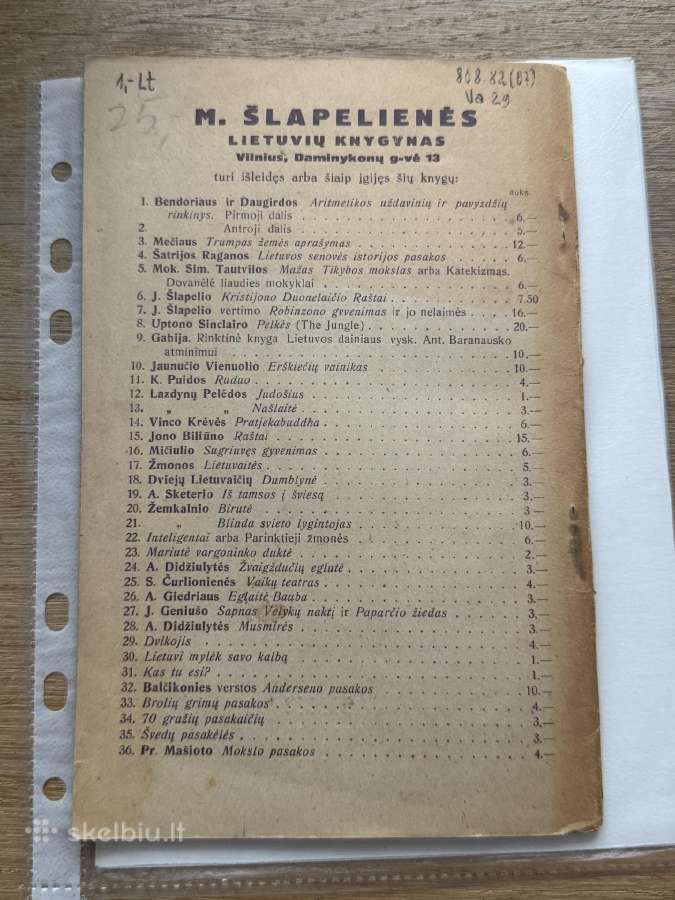 Vadovėlis Lietuvių kalbos pasimokyti 1920 m. - nuotraukos Nr. 6