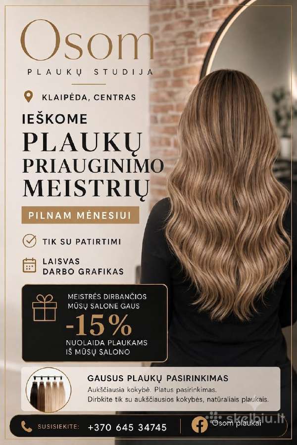 Darbo vieta plaukų meistrams bei vizažo - nuotraukos Nr. 7