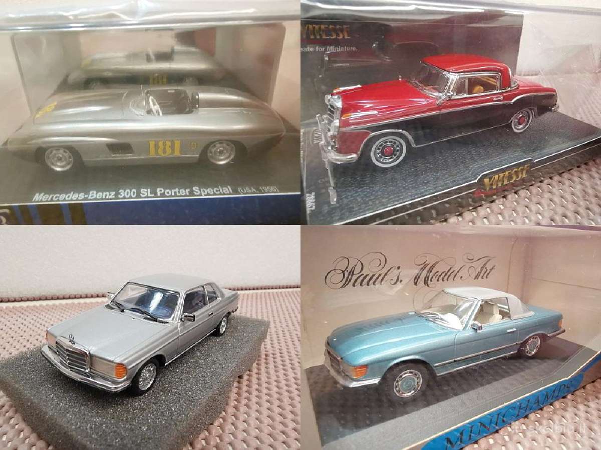1:43 Mercedes Benz (istoriniai-sportiniai) Modelia - nuotraukos Nr. 2