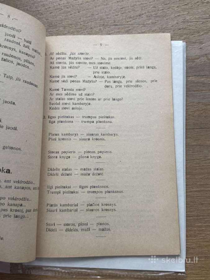 Vadovėlis Lietuvių kalbos pasimokyti 1920 m. - nuotraukos Nr. 4