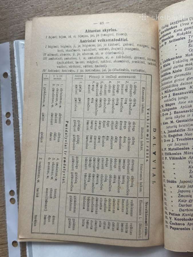 Vadovėlis Lietuvių kalbos pasimokyti 1920 m. - nuotraukos Nr. 6