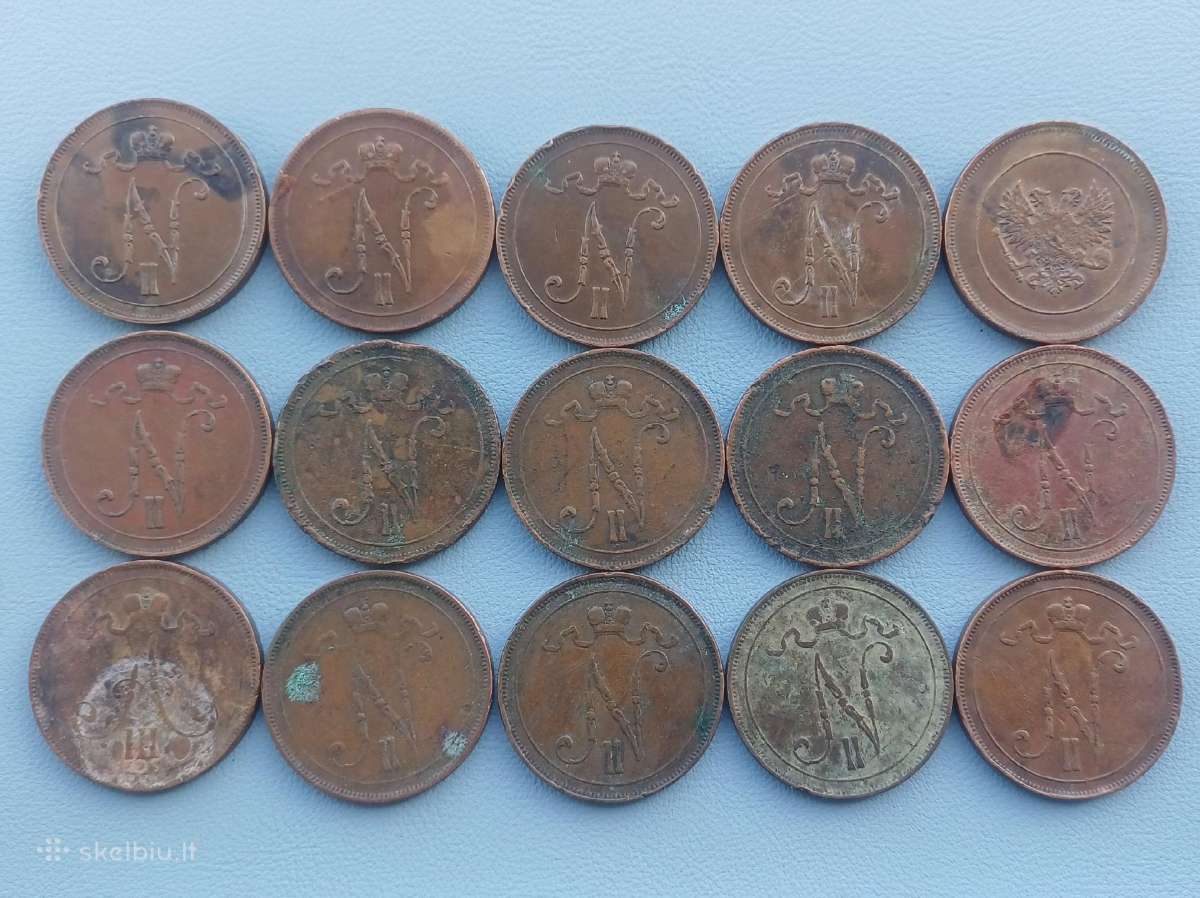 10 pennia rinkinys nuo 1891 m . Suomija - nuotraukos Nr. 4