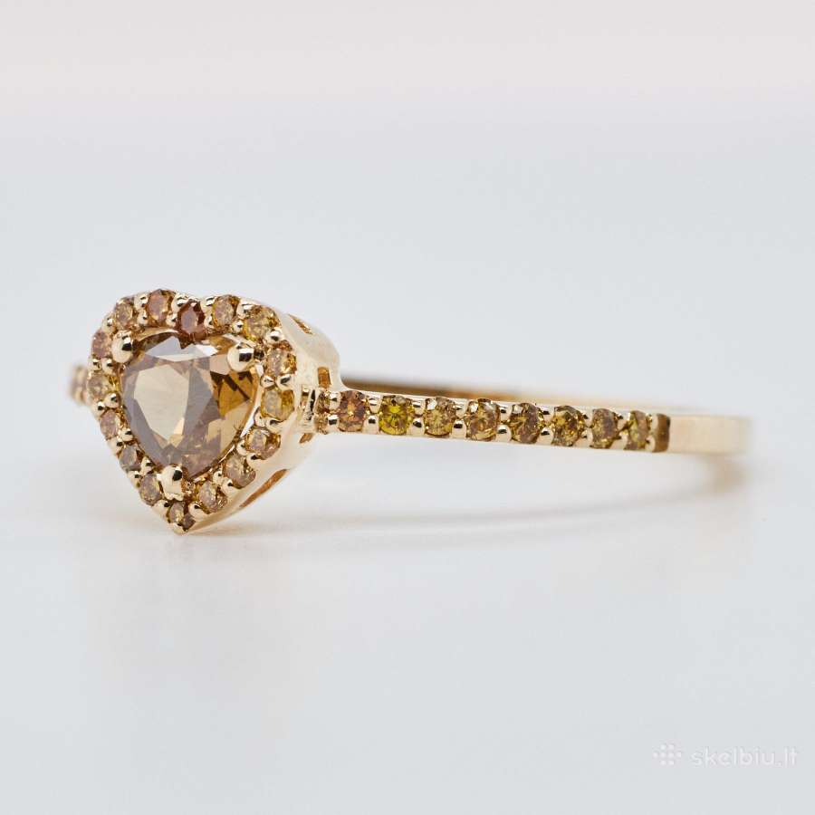 Sužadėtuvių žiedas su briliantais (0,58ct) - nuotraukos Nr. 3
