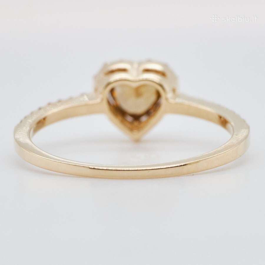 Sužadėtuvių žiedas su briliantais (0,58ct) - nuotraukos Nr. 5