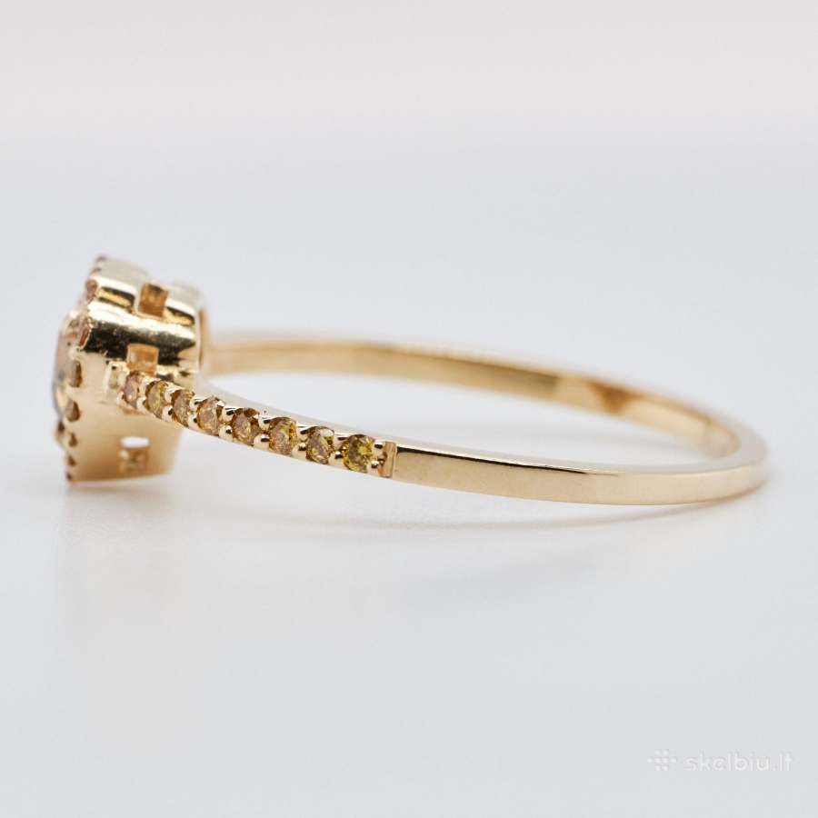 Sužadėtuvių žiedas su briliantais (0,58ct) - nuotraukos Nr. 7