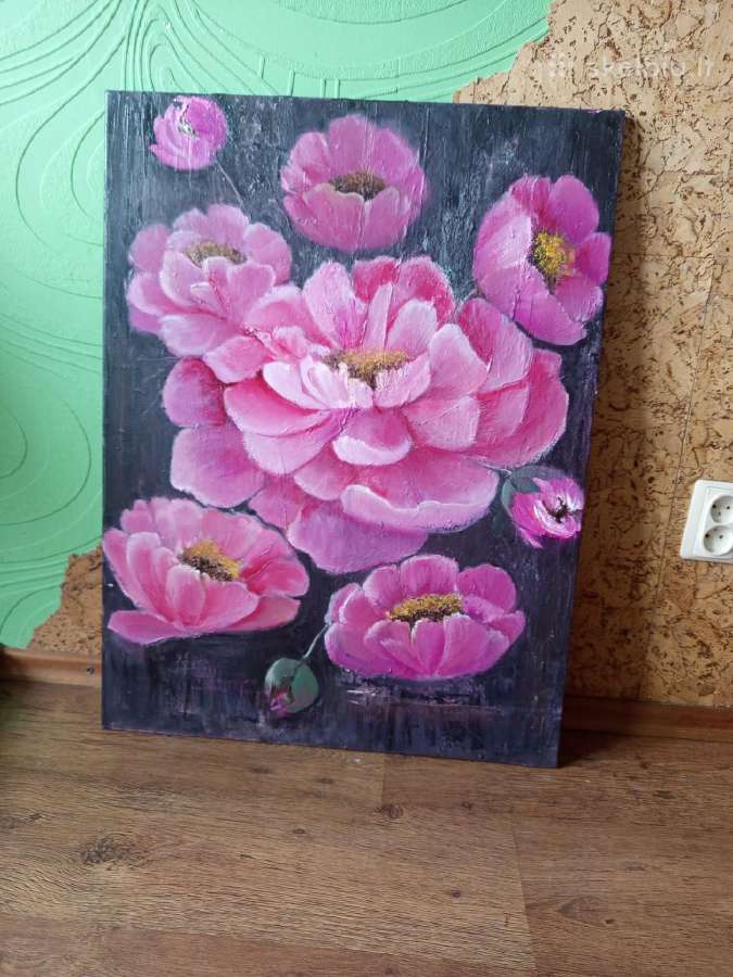 Aliejine tapyba ant drobes - nuotraukos Nr. 5