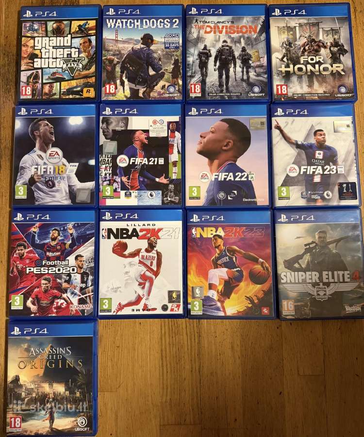 Ps4 Slim 500gb + 2 pulteliai + 13 žaidimų+ausinės - nuotraukos Nr. 2