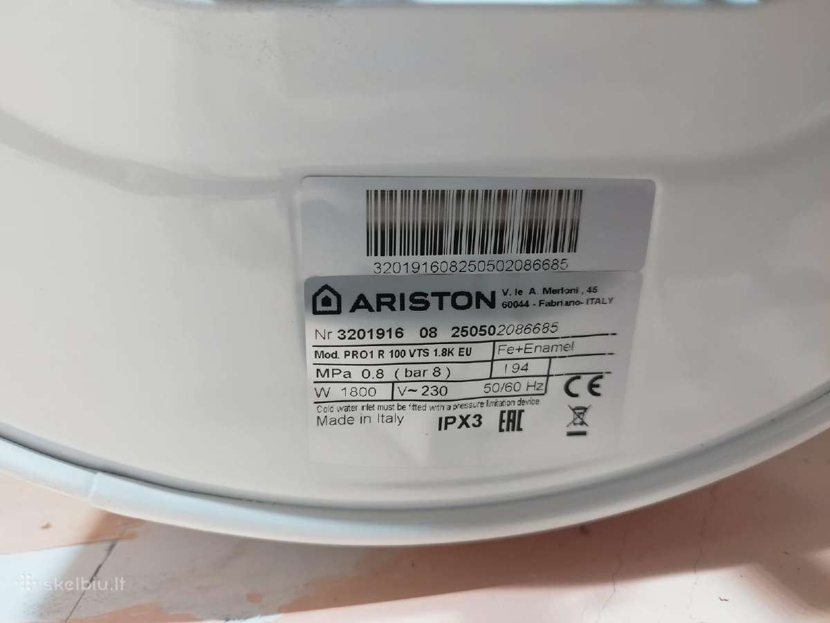 Boileris Ariston 94 l - nuotraukos Nr. 3