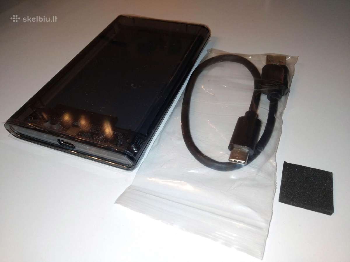 Sata 2.5" SSD HDD dežutė usb-c - nuotraukos Nr. 3