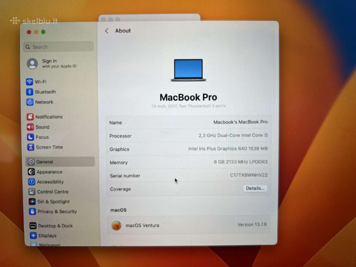 MacBook pro A1708 - nuotraukos Nr. 6
