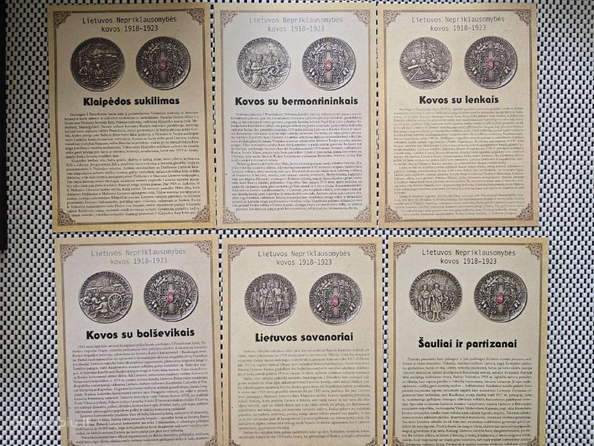 Gilaus reljefo bronzinių medalių rinkinys - nuotraukos Nr. 5