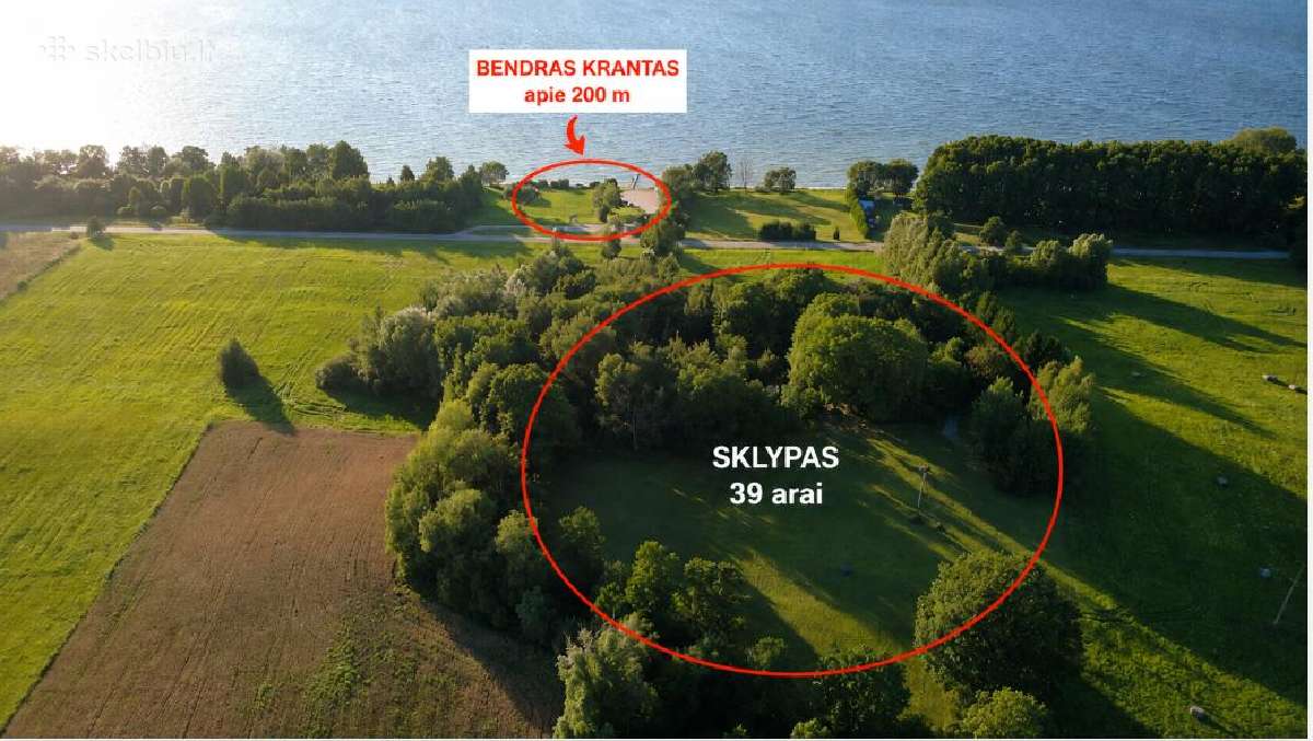 39 arų namų valdos sklypas prie Dusios ežero - nuotraukos Nr. 6