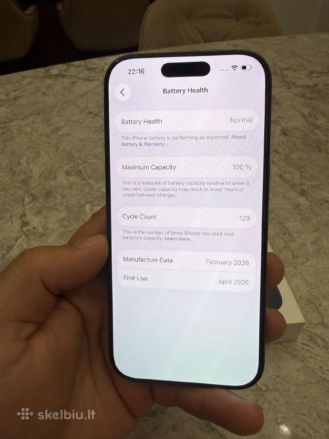 iPhone 17, 256gb 100% - nuotraukos Nr. 3