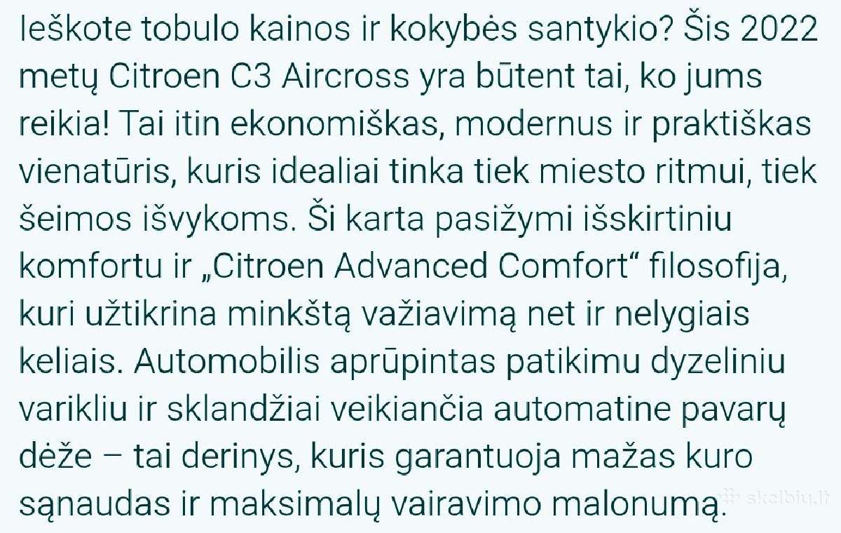 C3 Aircross - nuotraukos Nr. 17