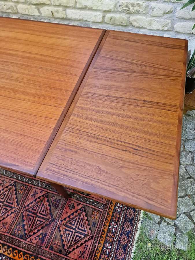 Vintažinis mid century tikmedžio valgomojo stalas - nuotraukos Nr. 19