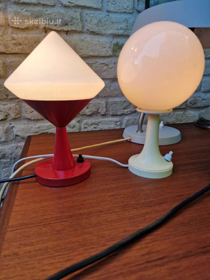 Vintažinės mid century stalinės lempos - nuotraukos Nr. 2