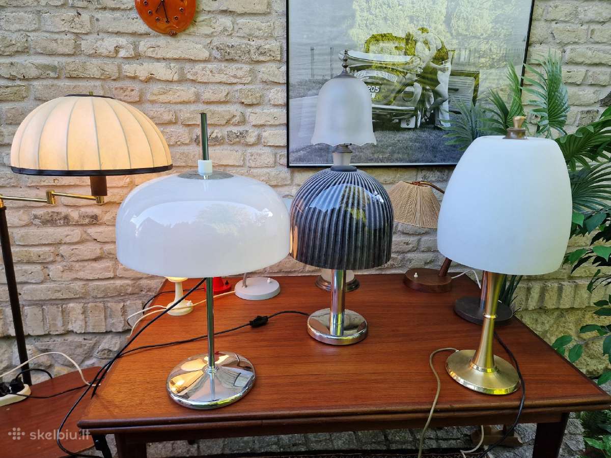 Vintažinės mid century stalinės lempos - nuotraukos Nr. 3