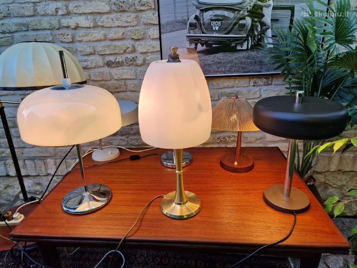 Vintažinės mid century stalinės lempos - nuotraukos Nr. 21