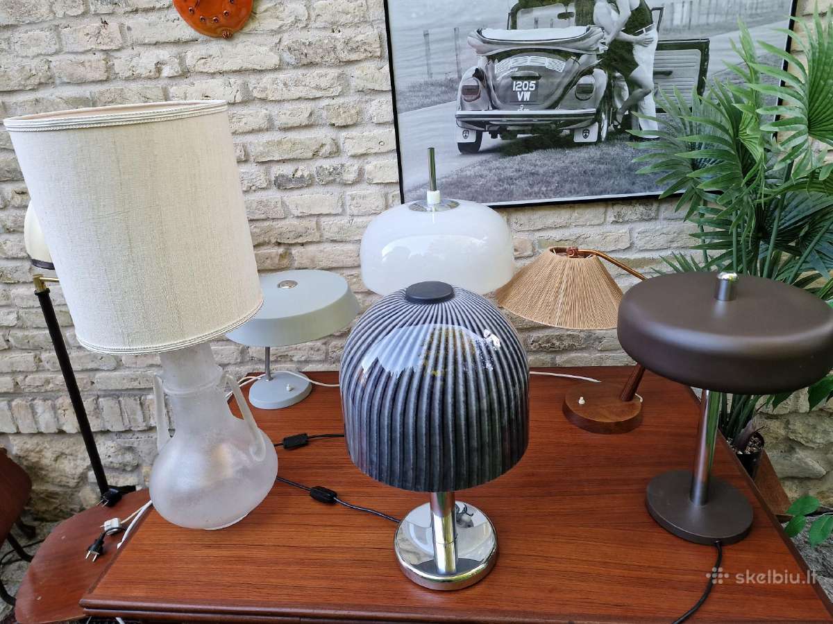 Vintažinės mid century stalinės lempos - nuotraukos Nr. 35