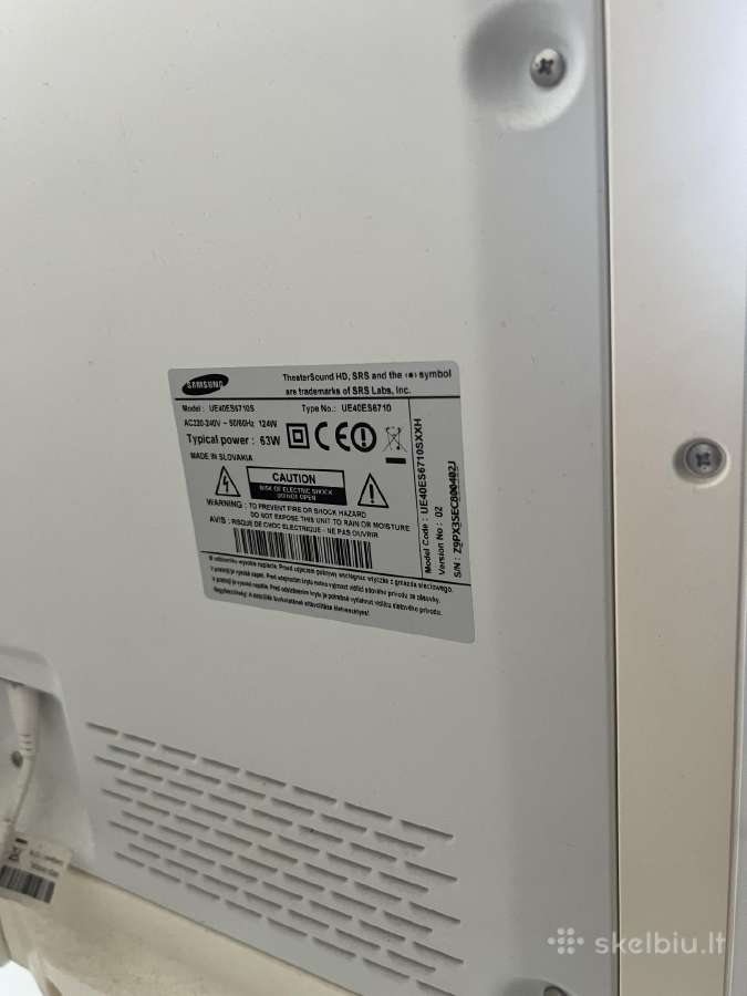 Samsung televizorius 40 TV - nuotraukos Nr. 3