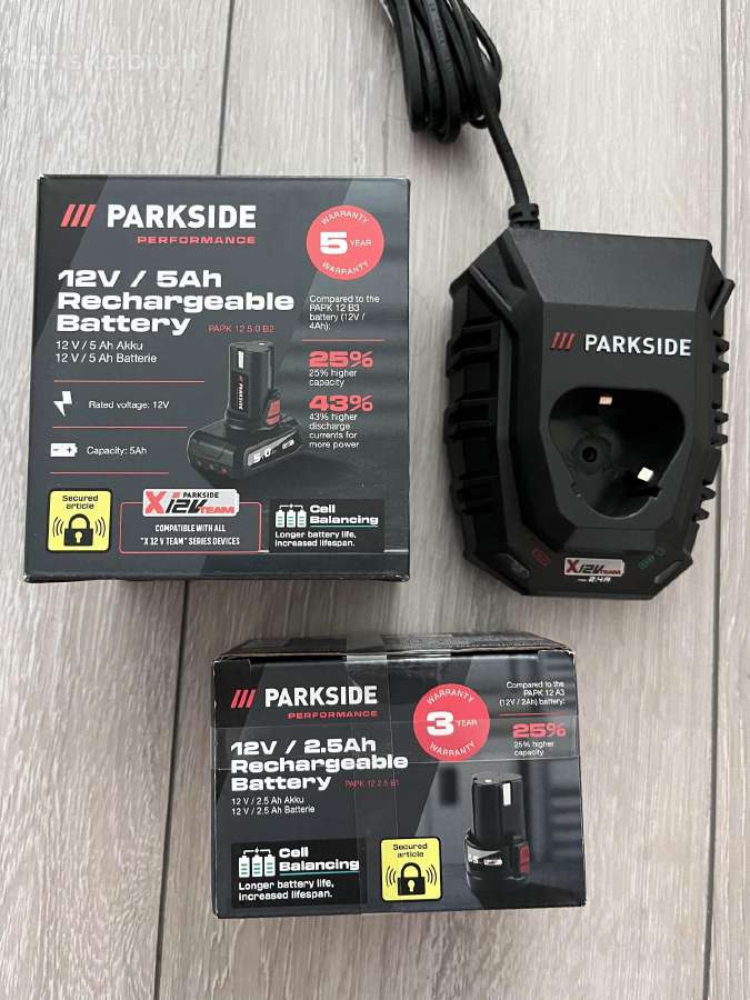 Parkside naujos baterijos akumuliatoriai 12 / 20v - nuotraukos Nr. 8
