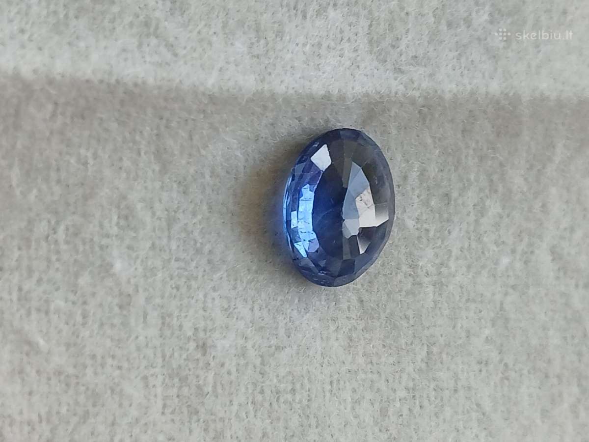 Parduodu 4.71ct Natūralus Safyras Igi .Deep Blue. - nuotraukos Nr. 6