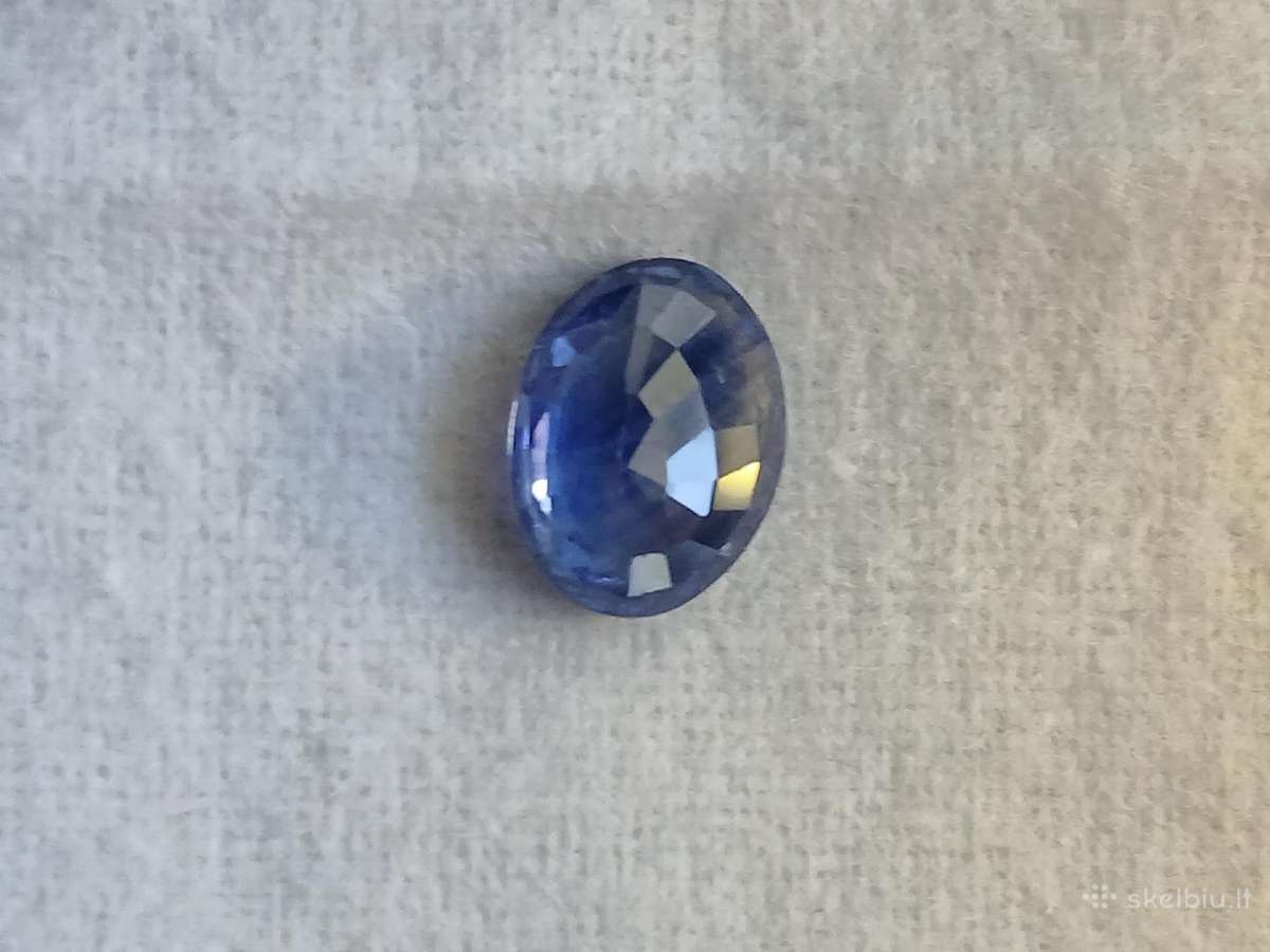 Parduodu 4.71ct Natūralus Safyras Igi .Deep Blue. - nuotraukos Nr. 7